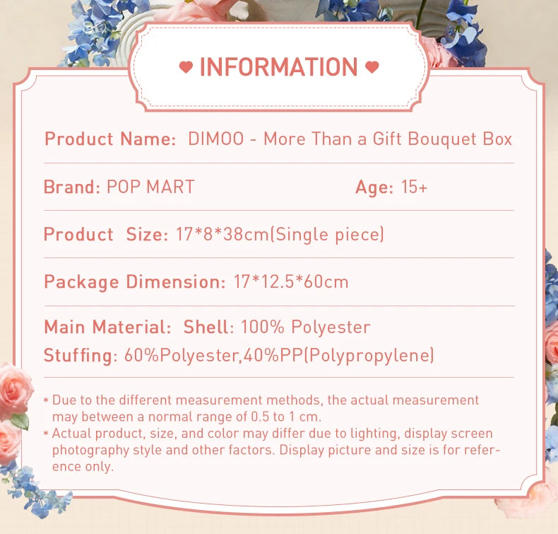 POP MART DIMOO - More Than a Gift Bouquet Box Limited to 2pcs per order