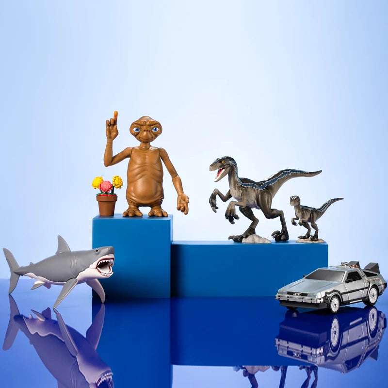 POP MART Universal Trendy Figurine Back to the Future ET Jaws Jurassic World POPMART Cute Toy Birthday Gift