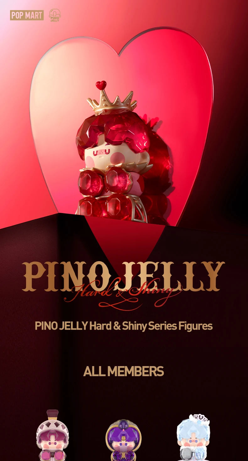 POP MART PINO JELLY Hard & Shiny Series Figures 1PC/12PCS Blind Box POPMART
