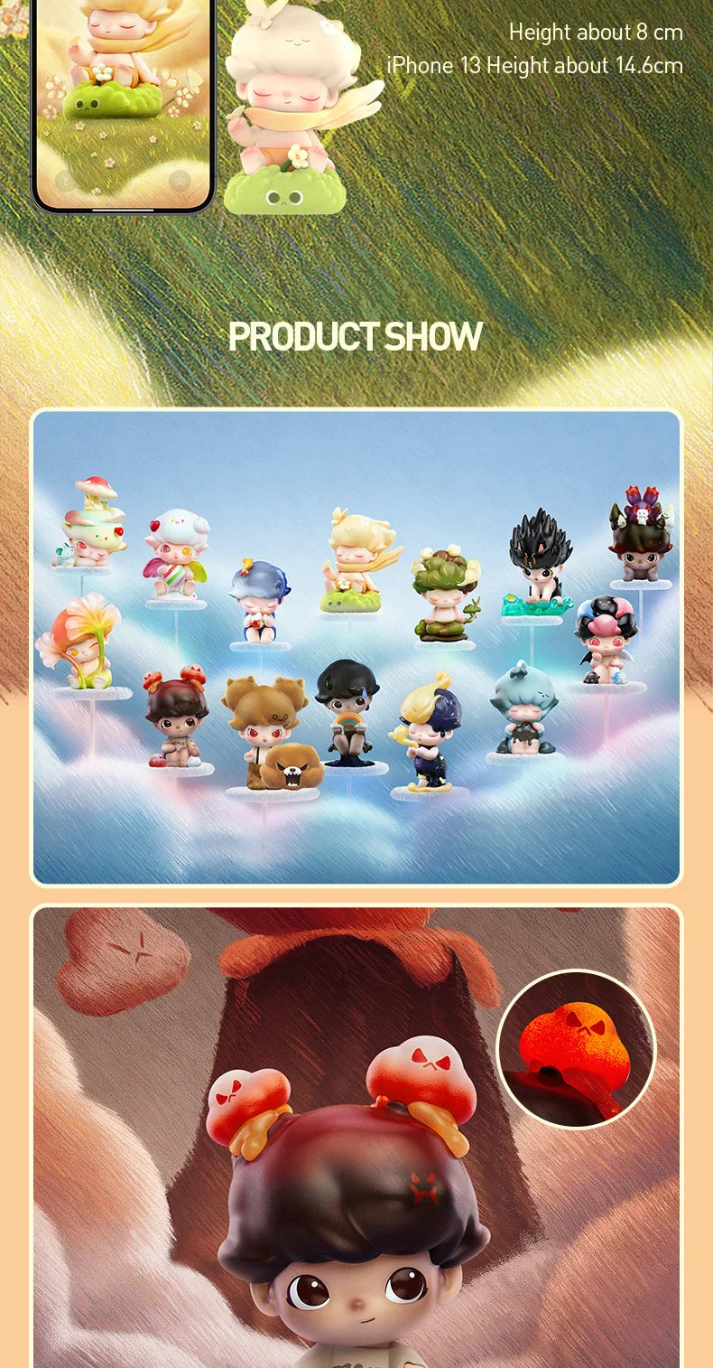 POP MART Dimoo By Your Side Series Mystery Box By Ayan 1PC/12PCS POPMART Blind Box Action Figure Cute Toy