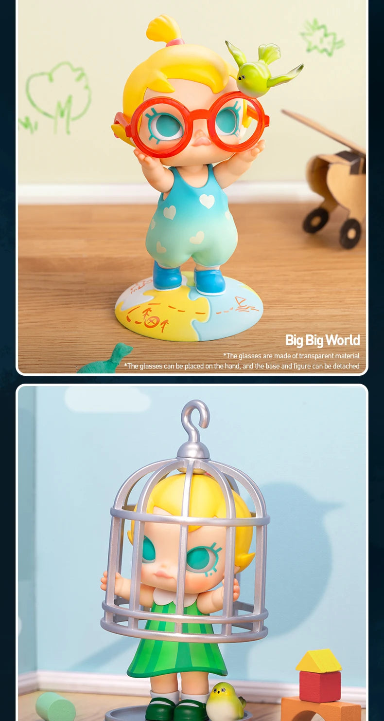 POP MART Baby Molly When I was Three! Series Mystery Box by Kenny Wong 1PC/12PCS POPMART Blind Box Action Figure Cute Toy