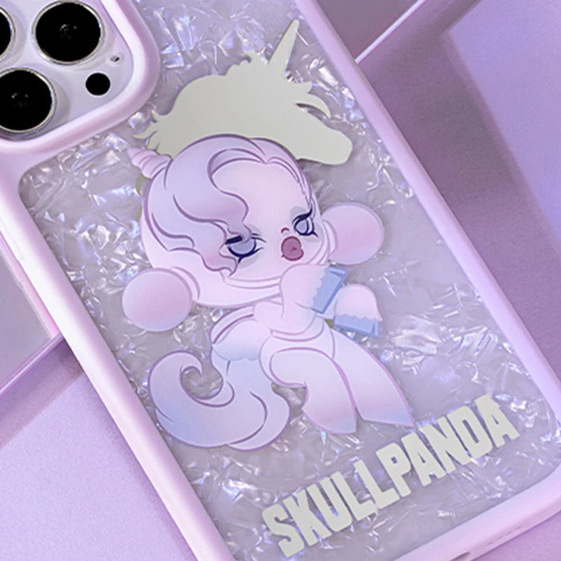POP MART Skullpanda The Mare of Animals Series - Case for iPhone 13 Pro/iPhone 13 Pro Max (The Unicorn)