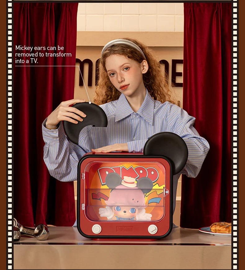 POP MART DIMOO WORLD × DISNEY Series-TV Set Luminous Display Container