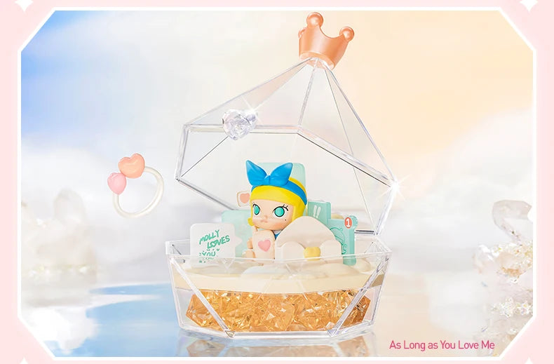 POP MART Wishes at Your Fingertips Series Scene Set Mystery Box 1PC/8PCS POPMART Blind Box Skullpanda Dimoo Labubu Romantic Ring