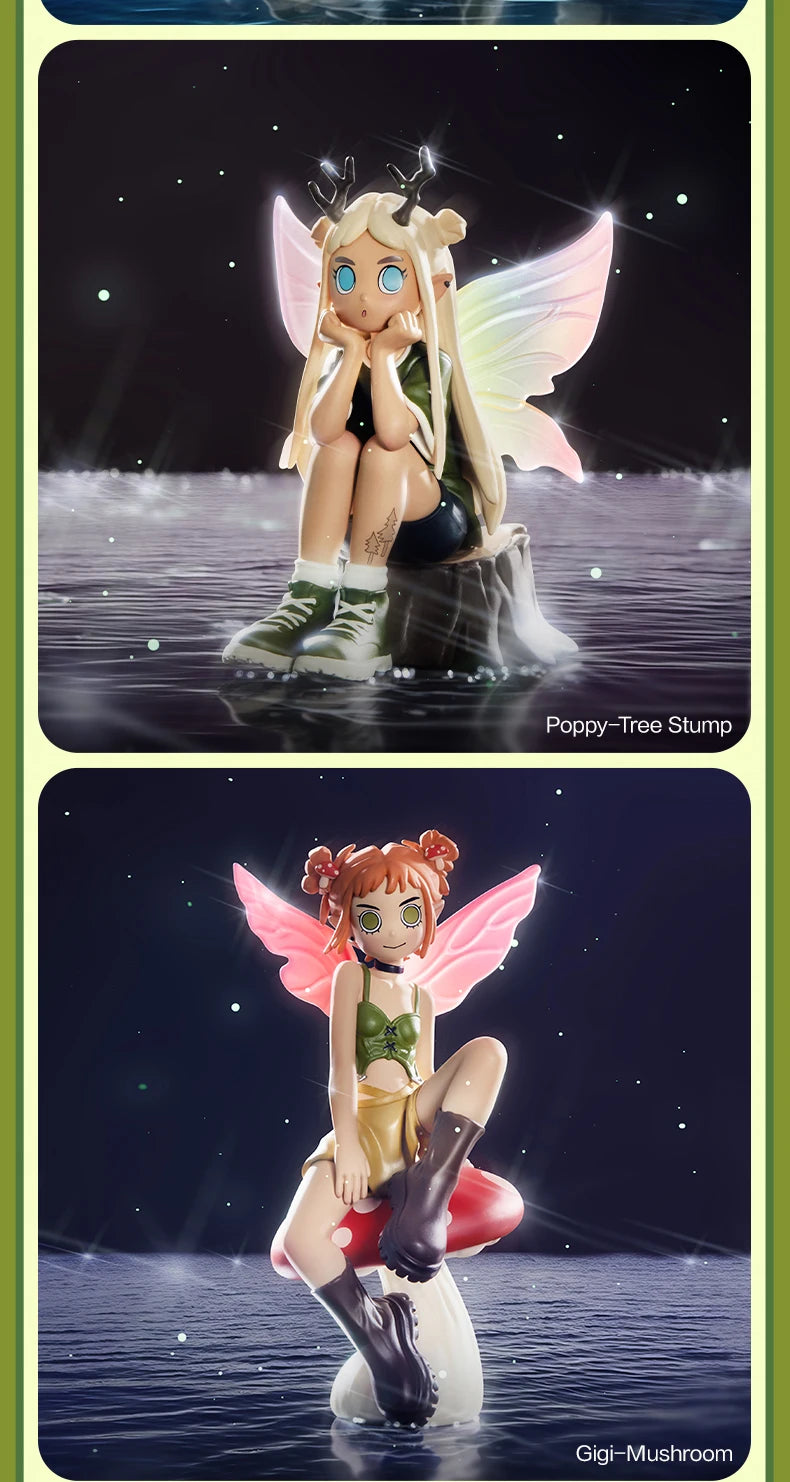 POP MART Peach Riot Punk Fairy Series Mystery Box 1PC/12PCS POPMART Blind Box Action Figure Cute Toy