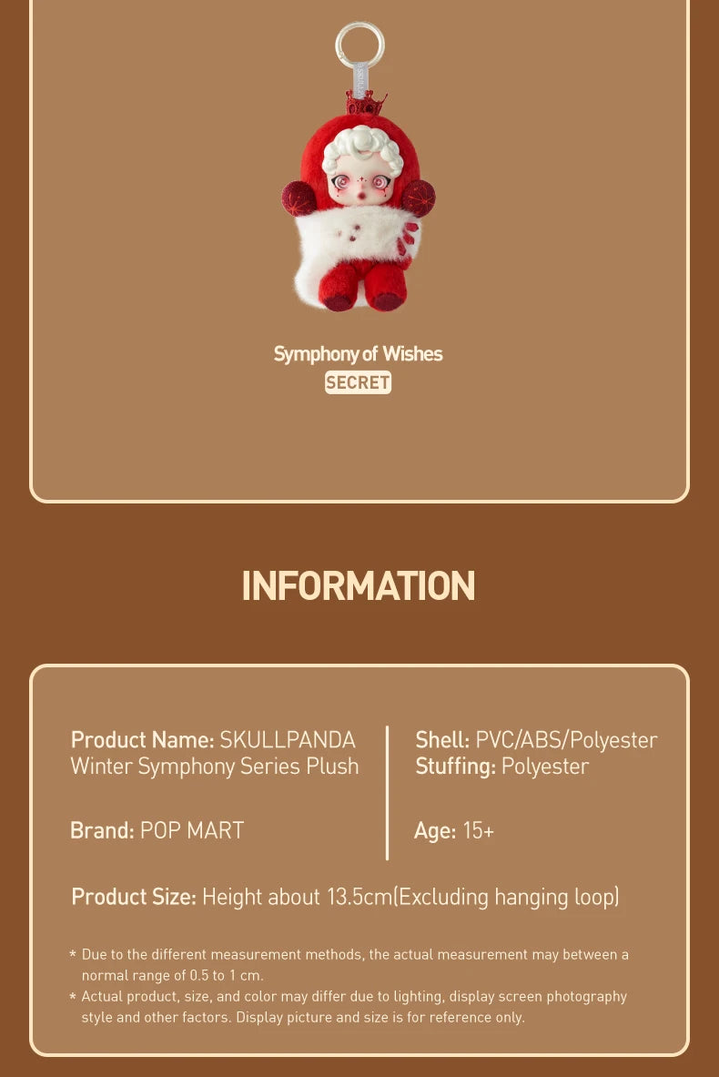 POP MART SKULLPANDA Winter Symphony Series Mystery Box 1PC/6PCS Blind Box POPMART Limited to 2pcs per Order