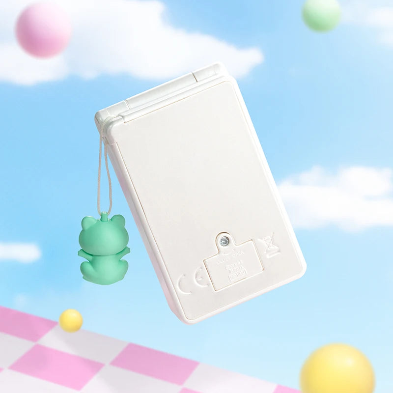 POP MART Sweet Bean Pearl White Flip Phone 100% Figure Cute Toy Action Figurine