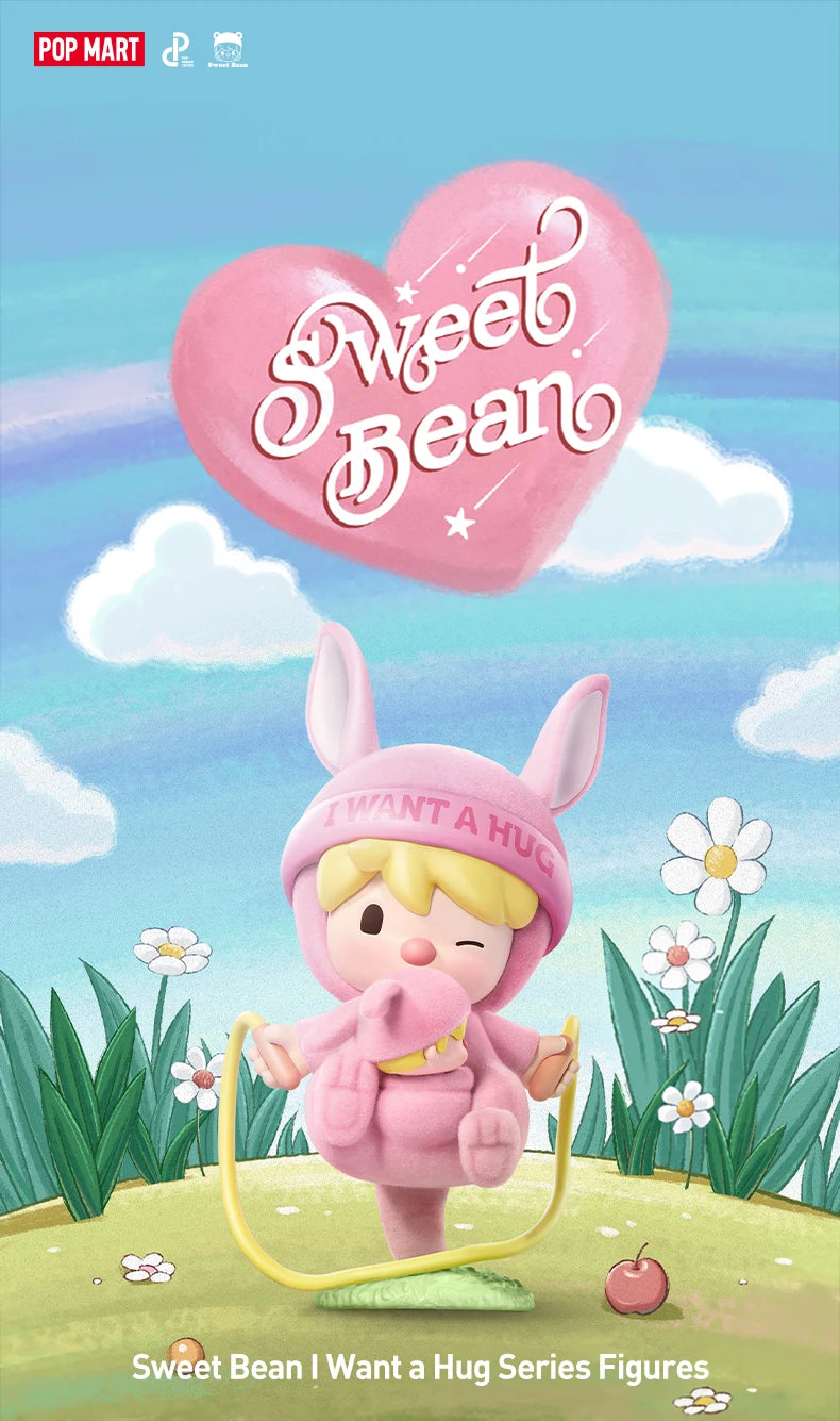 POP MART Sweet Bean I Want a Hug Series Figures 1PC/12PCS Blind Box POPMART