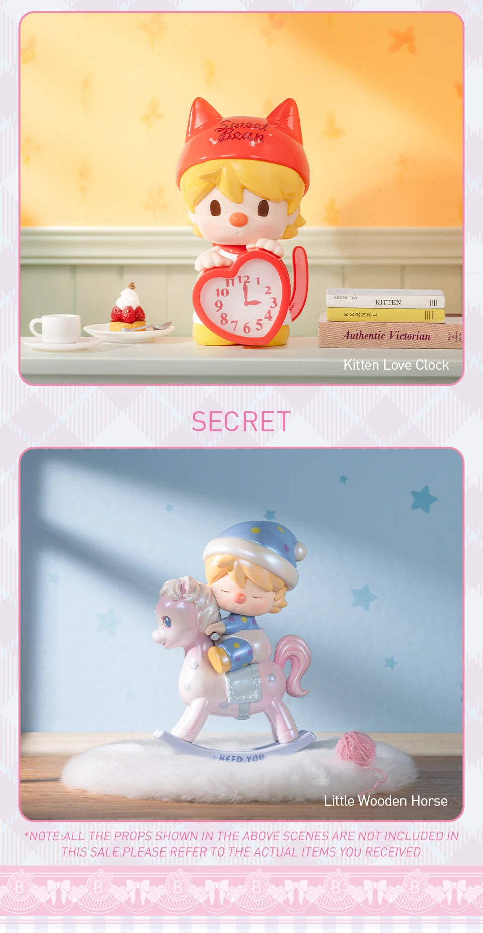 POP MART Sweet Bean Afternoon Tea Series Mystery Box 1PC/9PCS POPMART Blind Box Anime Action Figure Cute Figurine