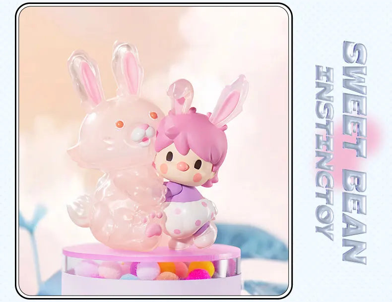 POP MART Sweet Bean x INSTINCTOY Sweet Together Series Mystery Box 1PC/12PCS Blind Box Action Figure Cute Toy
