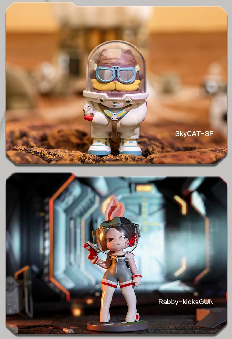 POP MART COOLABO SPACEHOOD SERIES Mystery Box 1PC/9PC Blind Box Action Figure Birthday Gift Kid Toy