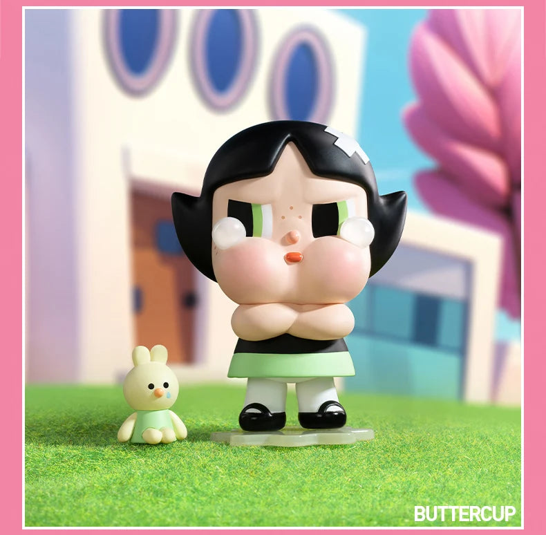 【EU Exclusive】POP MART CRYBABY X Powerpuff Girls Series Mystery Box by Molly 1PC/12PCS POPMART Blind Box Action Figure Cute Toy