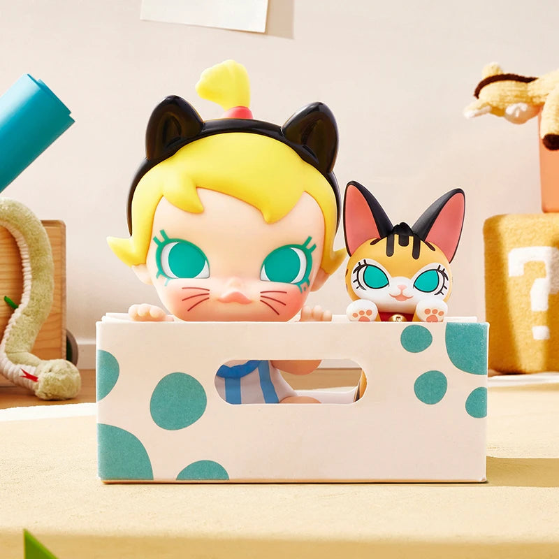 POP MART Baby Molly & Baby Tabby Series Figures 1PC/12PCS POPMART Blind Box Figure
