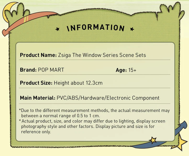 POP MART Zsiga The Window Series Scene Sets Limited to 2PCS per Order