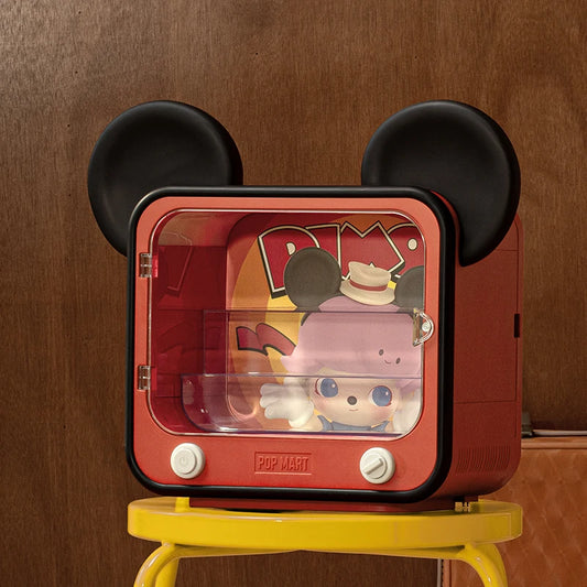 POP MART DIMOO WORLD × DISNEY Series-TV Set Luminous Display Container