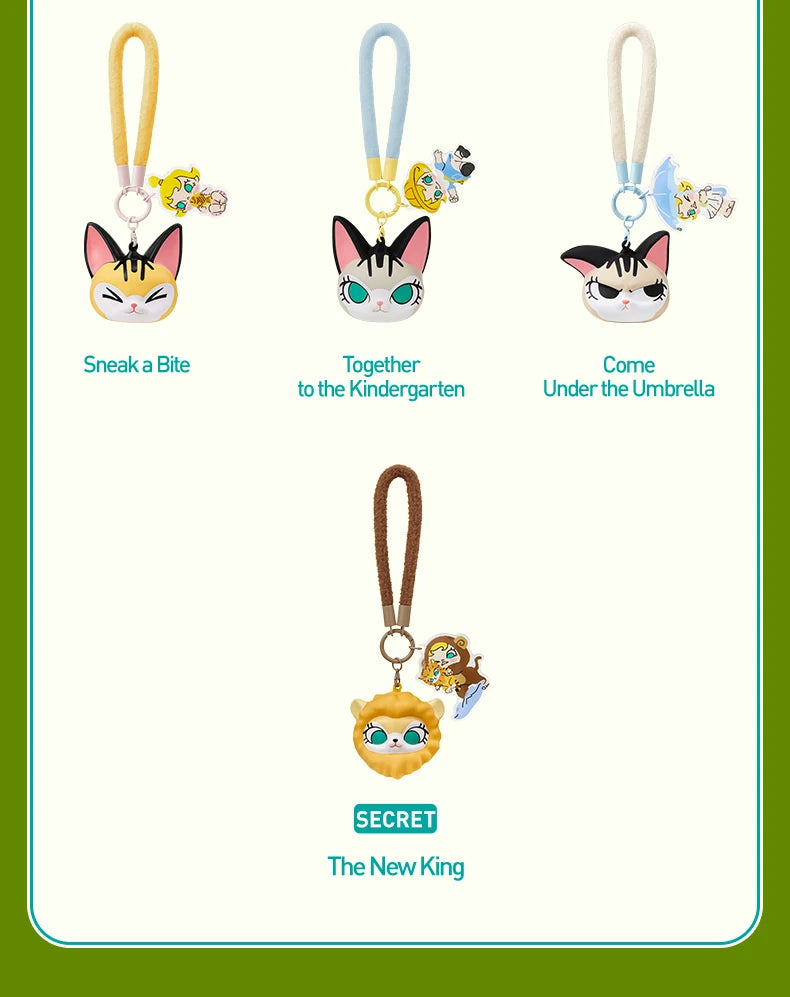 POP MART THE MONSTERS Baby Molly & Baby Tabby Series-Pinch Pendant Blind Box 1PC/6PCS Blind Box