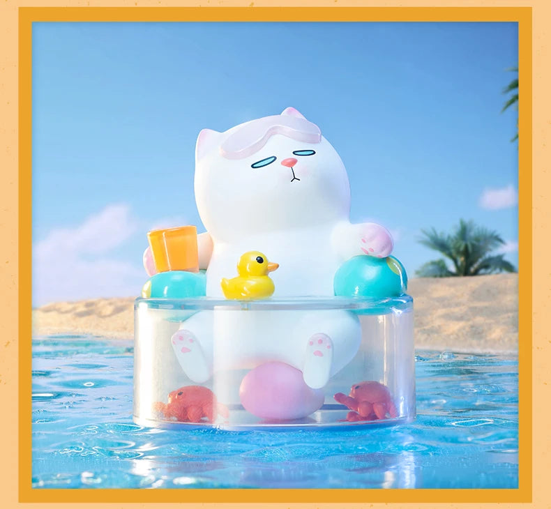 POP MART ViViCat Holiday Series Mystery Box 1PC/9PCS Blind Box POPMART Action Figurine Cute Cat Kids Toy