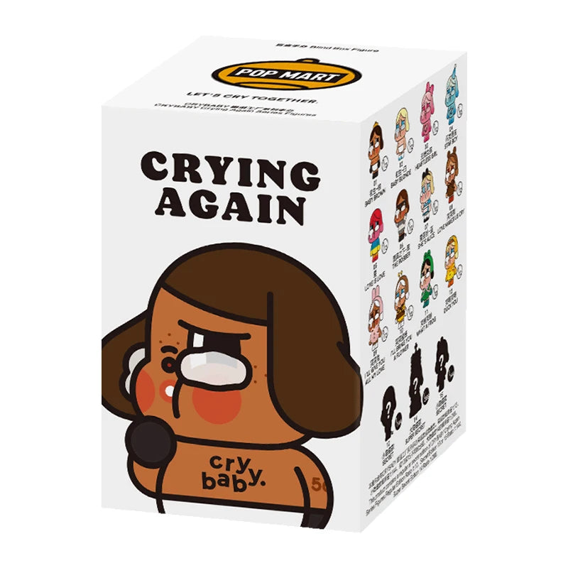 POP MART CRYBABY Crying Again Series Figures Mystery Box 1PC/12PCS POPMART Blind Box Figure