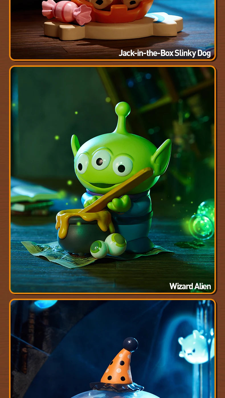 POP MART Pixar Spooky Night Series Figures Mystery Box 1PC/12PCS POPMART Blind Box Figure
