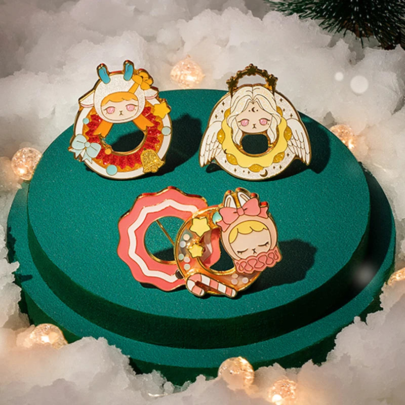 POP MART BUNNY Bunny Christmas Series Blind Box Badge 1PC/9PC Gift for Christmas
