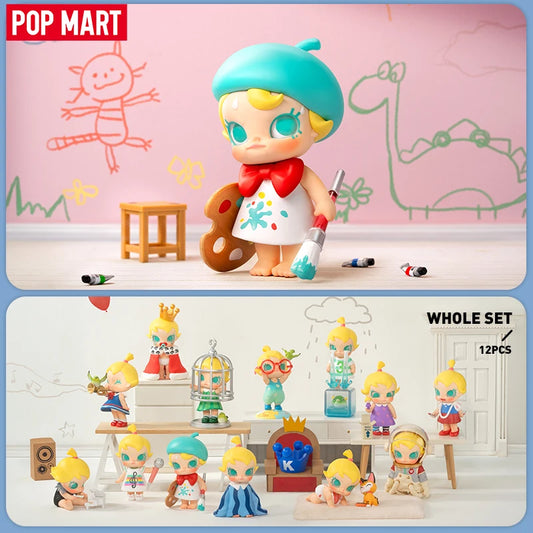 POP MART Baby Molly When I was Three! Series Mystery Box by Kenny Wong 1PC/12PCS POPMART Blind Box Action Figure Cute Toy