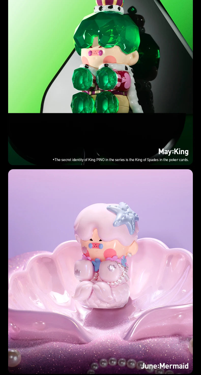 POP MART PINO JELLY Hard & Shiny Series Figures 1PC/12PCS Blind Box POPMART