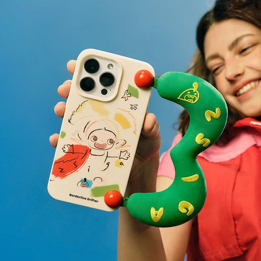 POP MART Zsiga Borderline Drifter Series-Phone Case for iPhone 15 Pro Max / 15 Pro/16 Pro Max