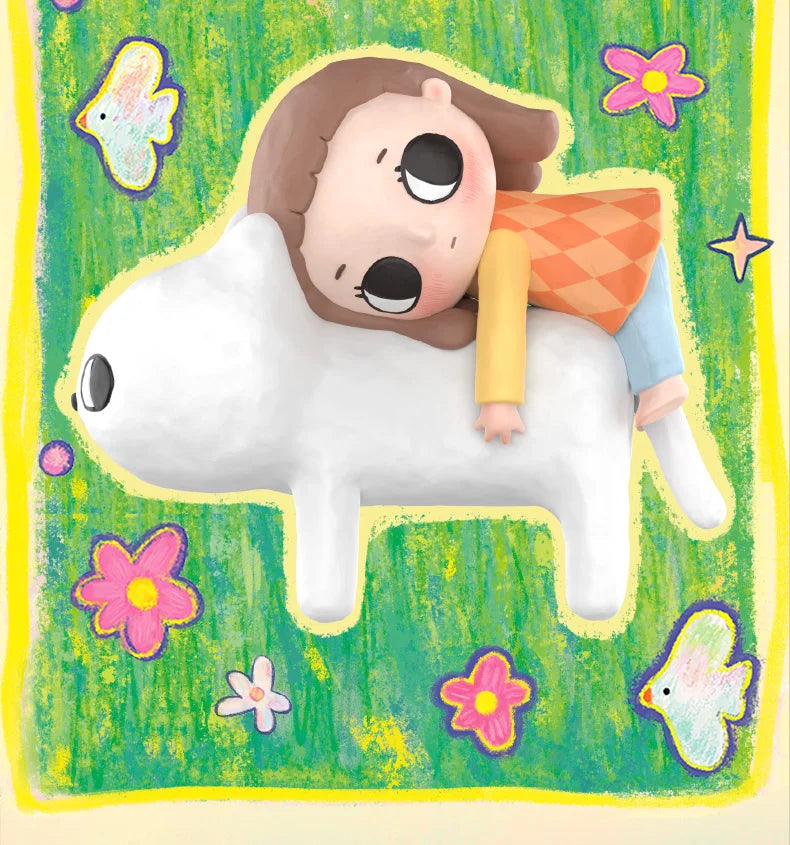 POP MART Nyota's Fluffy Life Series Mystery Box 1PC/12PCS POPMART Blind Box Action Figure Cute Toy Birthday Gift