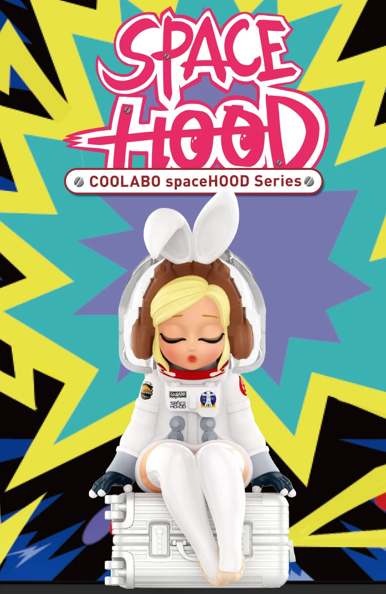POP MART COOLABO SPACEHOOD SERIES Mystery Box 1PC/9PC Blind Box Action Figure Birthday Gift Kid Toy