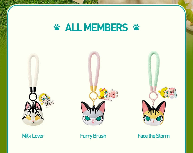 POP MART THE MONSTERS Baby Molly & Baby Tabby Series-Pinch Pendant Blind Box 1PC/6PCS Blind Box