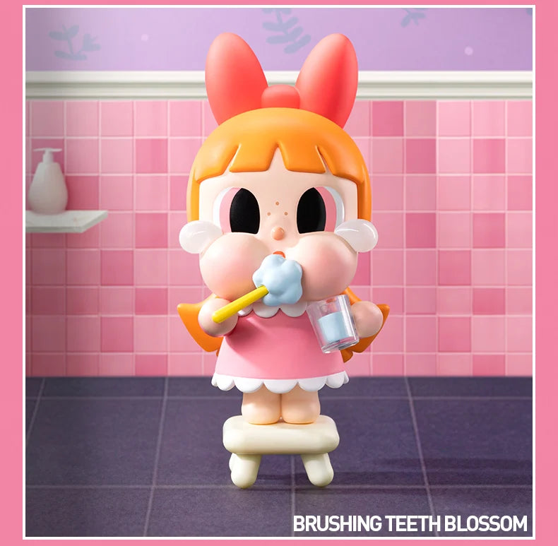 【EU Exclusive】POP MART CRYBABY X Powerpuff Girls Series Mystery Box by Molly 1PC/12PCS POPMART Blind Box Action Figure Cute Toy
