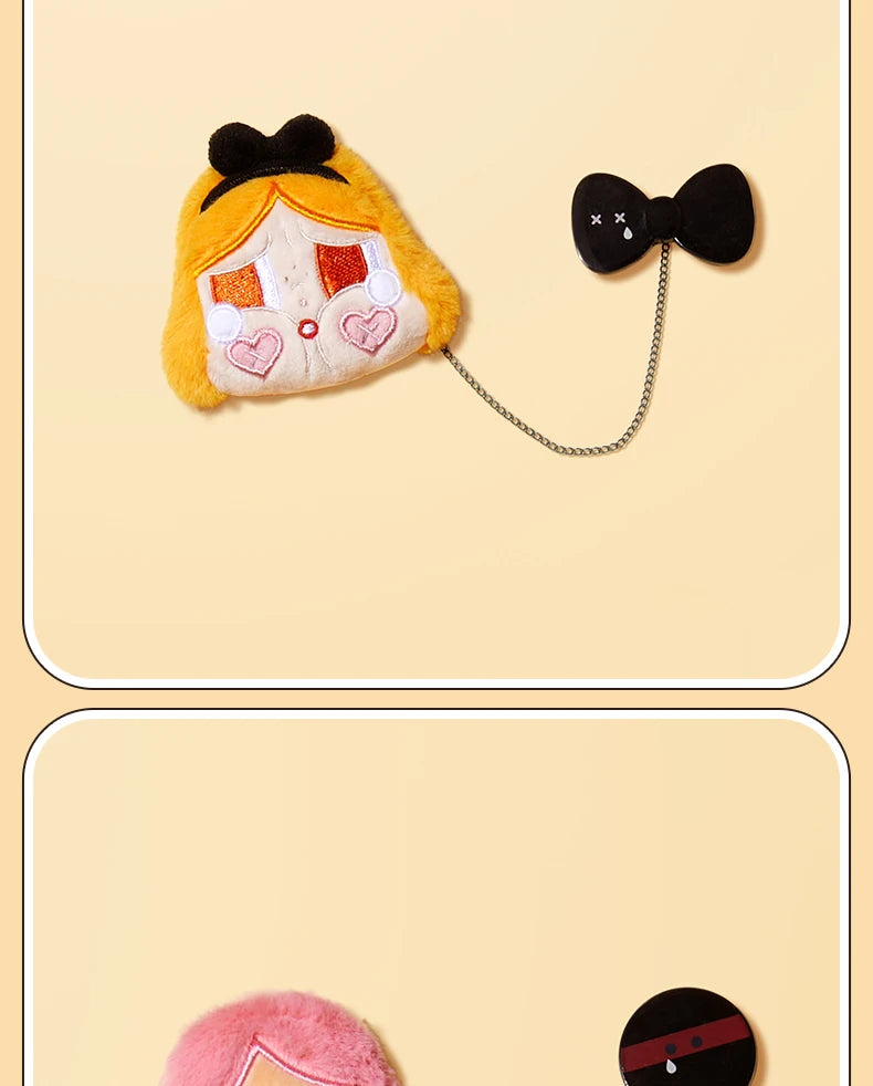 POP MART CRYBABY Crying Again Series - Plush Badge Blind Box 1PC/12PCS POPMART Bind Box