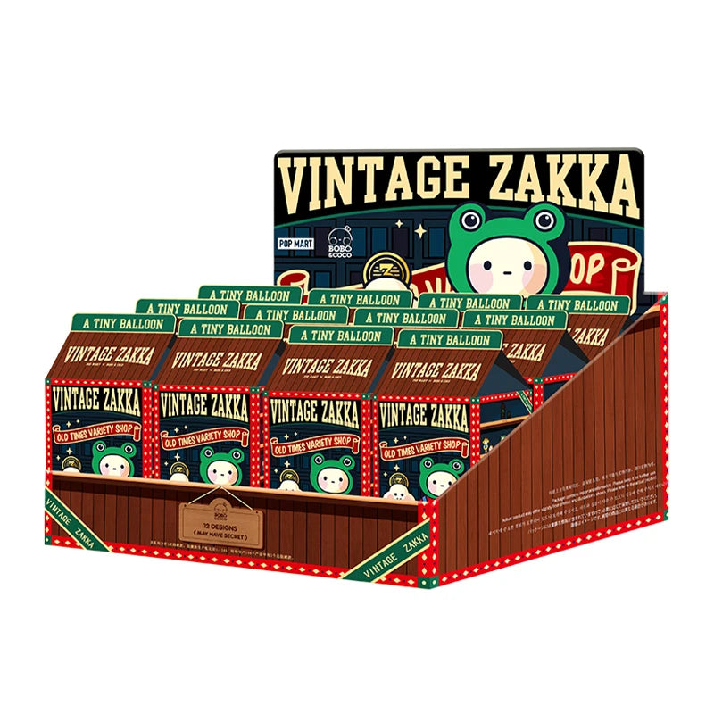 POP MART BOBO&COCO Vintage ZAKKA Series Blind Box Doll Binary Action Figure Birthday Gift Kid Toy Mystery Box