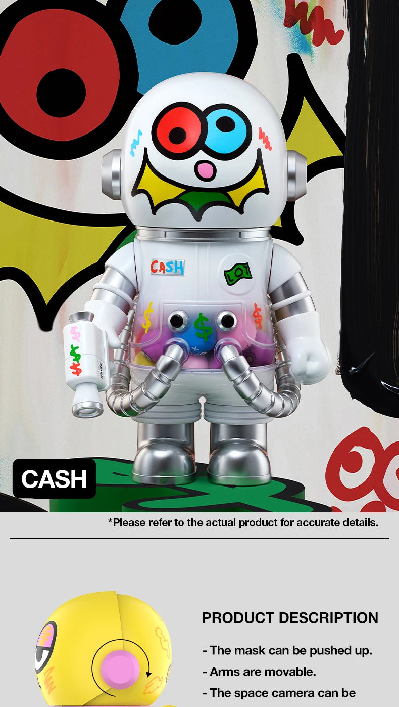 POP MART MEGA SPACE MOLLY 400% JON BURGERMAN SPACE CADETS Series Limited Edition 1PC/6PCS POPMART Blind Box Figure