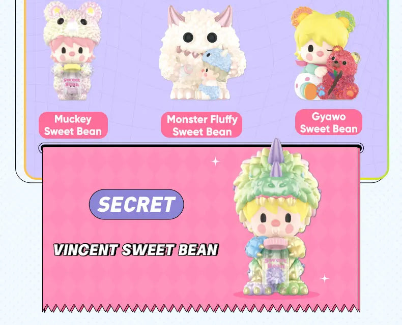 POP MART Sweet Bean x INSTINCTOY Sweet Together Series Mystery Box 1PC/12PCS Blind Box Action Figure Cute Toy