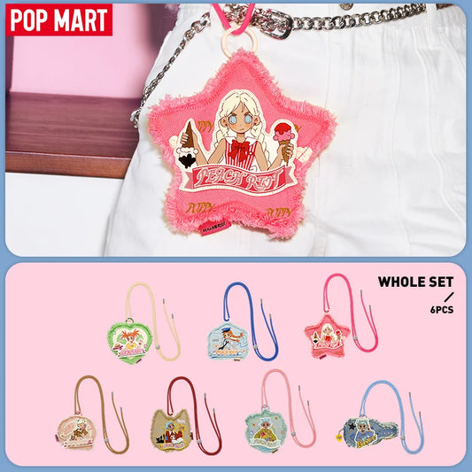 POP MART Peach Riot Rush Hour Series -Mini Bag Blind Box Mystery Box 1PC/6PCS POP MART Blind Box Action Figure Cute Toy