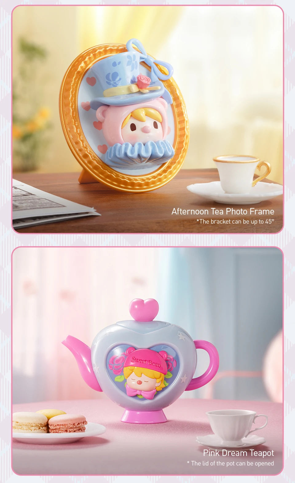 POP MART Sweet Bean Afternoon Tea Series Mystery Box 1PC/9PCS POPMART Blind Box Anime Action Figure Cute Figurine