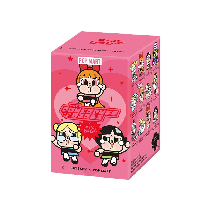 【EU Exclusive】POP MART CRYBABY X Powerpuff Girls Series Mystery Box by Molly 1PC/12PCS POPMART Blind Box Action Figure Cute Toy