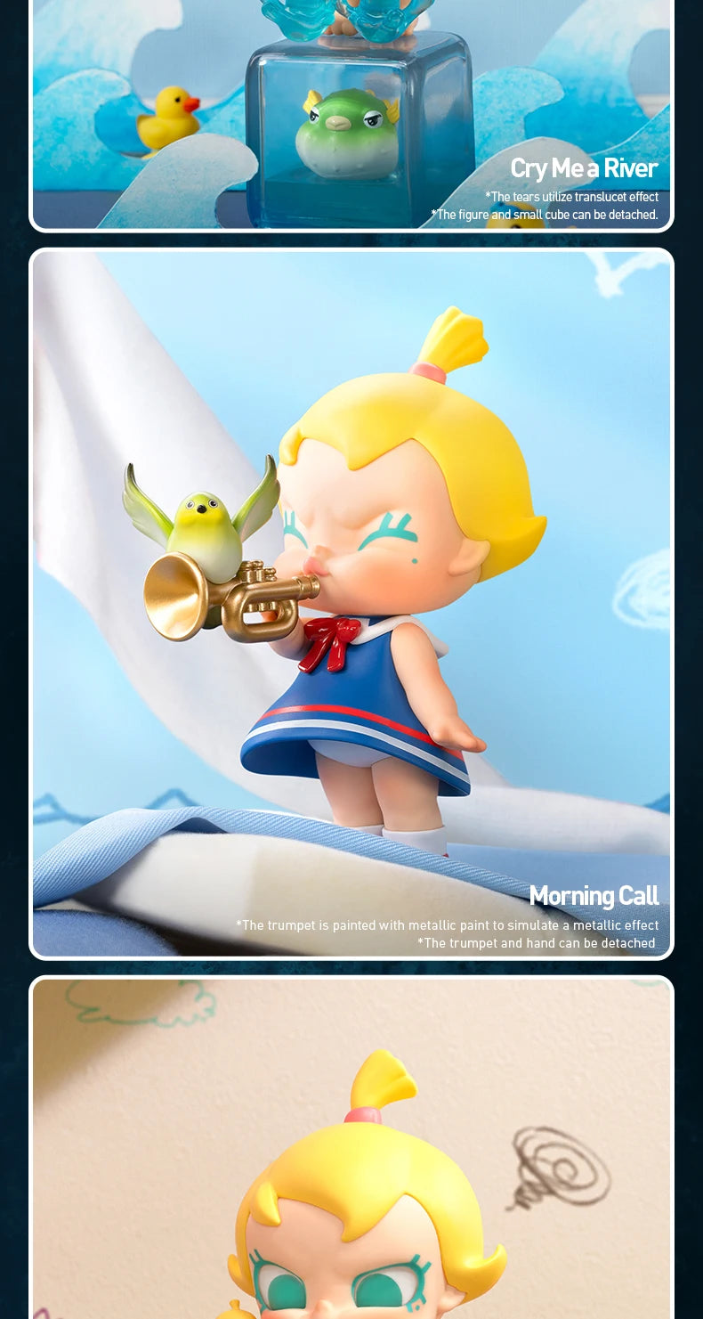 POP MART Baby Molly When I was Three! Series Mystery Box by Kenny Wong 1PC/12PCS POPMART Blind Box Action Figure Cute Toy
