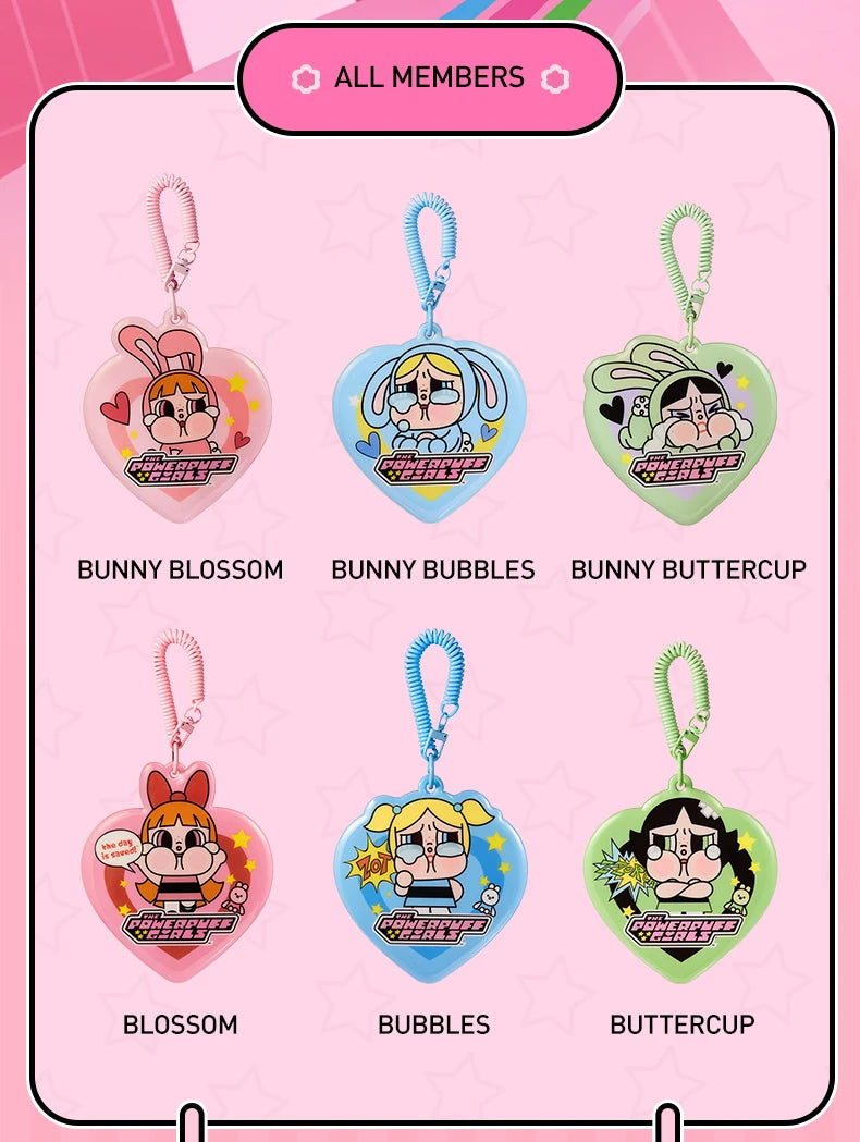 POP MART CRYBABY x Powerpuff Girls Series - Card Holder Mystery Box 1PC/6PCS Blind Box