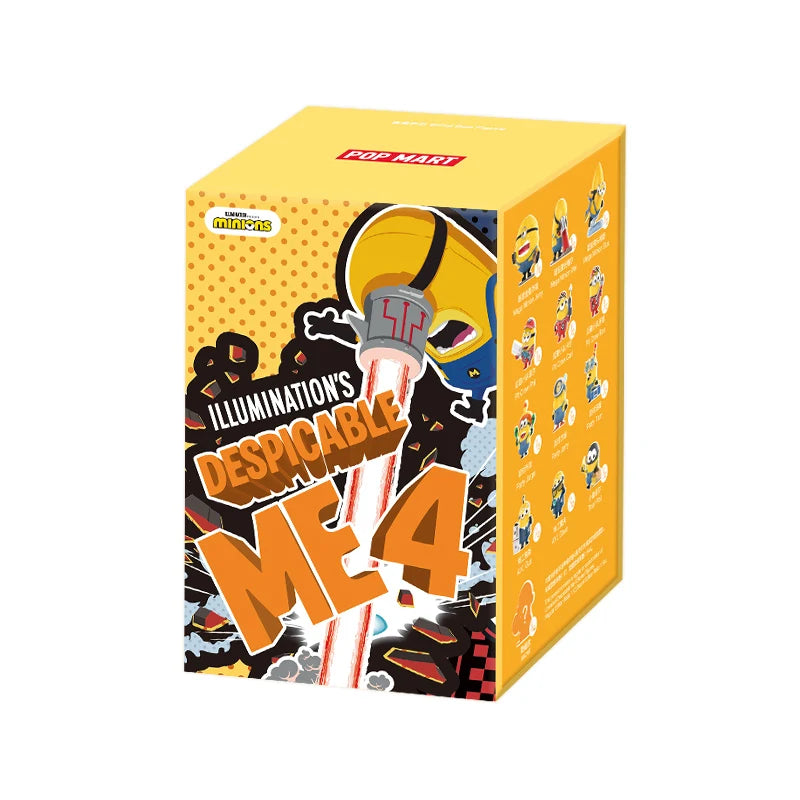 POP MART Universal Despicable Me 4 Series Mystery Box 1PC/12PCS POPMART Minions Blind Box Action Figure Cute Toy Birthday Gift