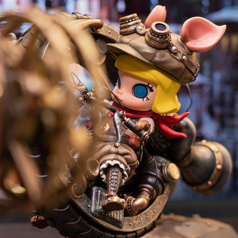 POP MART STEAMPUNK MONOWHEELL STORM PIGGY MOLLY Limited Edition Limited to 1PC per User ID