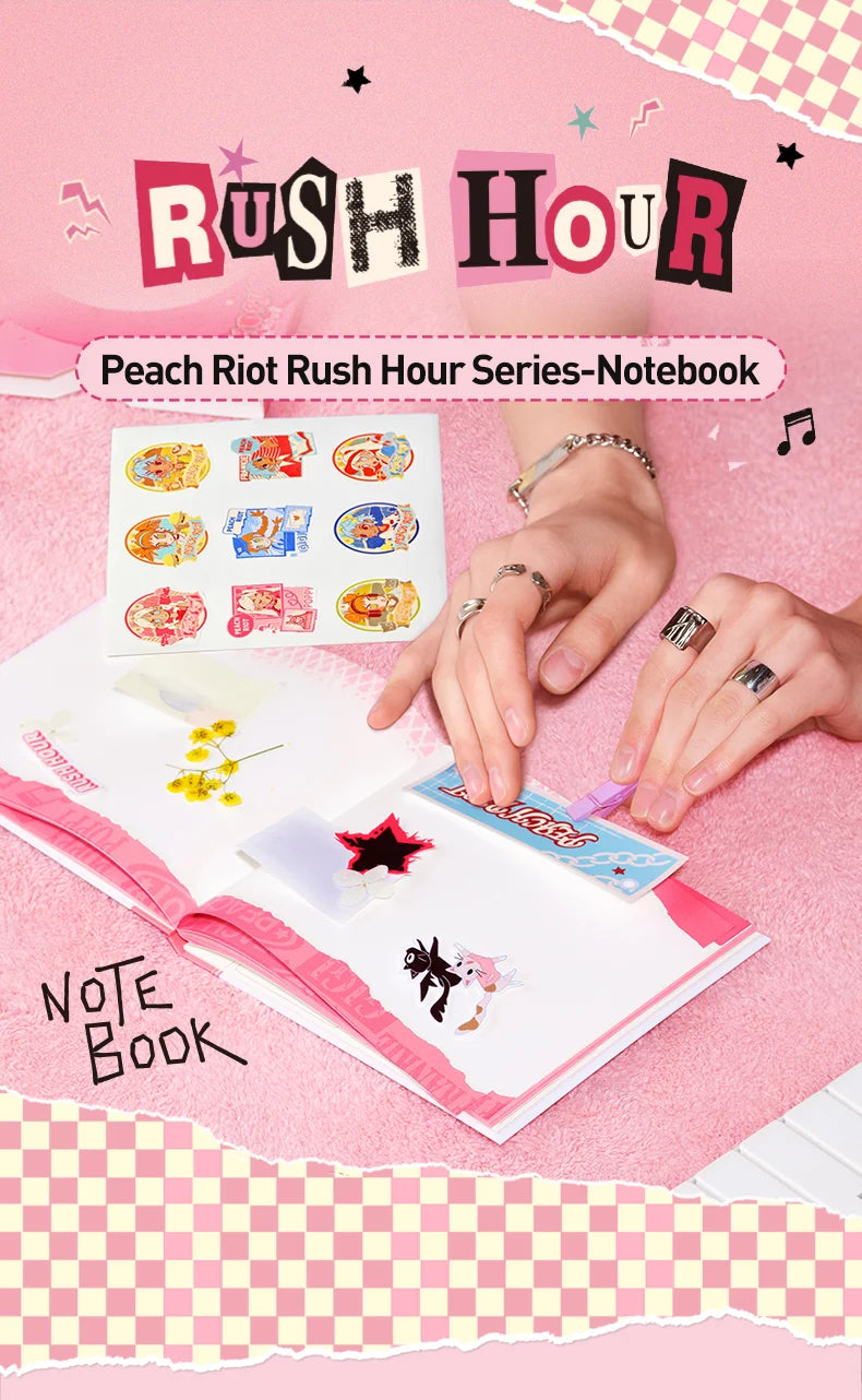 POP MART Peach Riot Rush Hour Series-Notebook