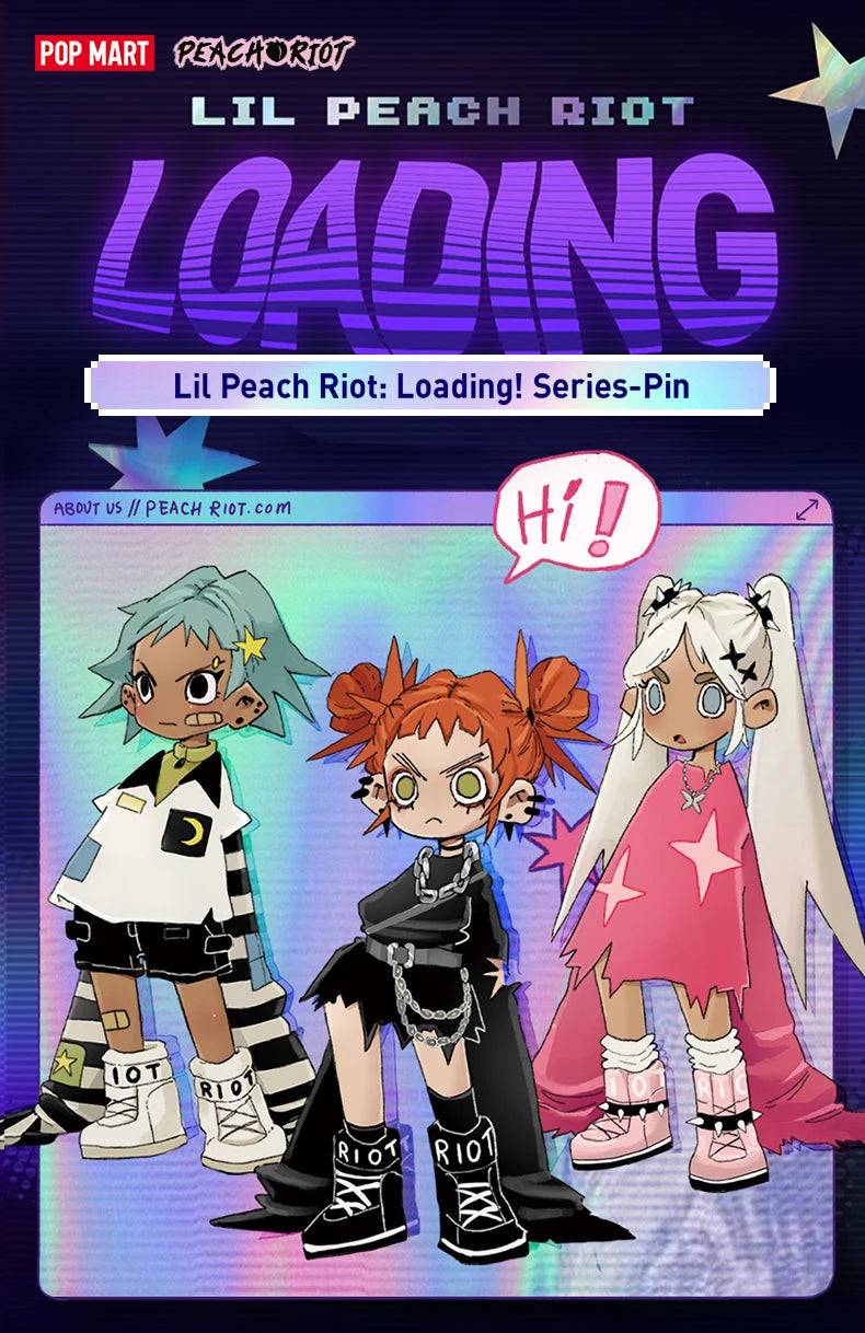 POP MART Lil Peach Riot: Loading! Series - Pin