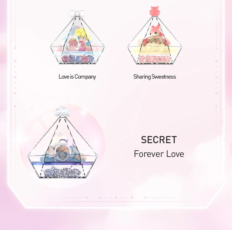 POP MART Wishes at Your Fingertips Series Scene Set Mystery Box 1PC/8PCS POPMART Blind Box Skullpanda Dimoo Labubu Romantic Ring