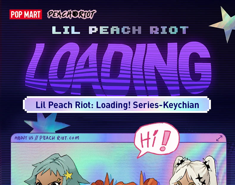 POP MART Lil Peach Riot: Loading! Series - Key Chain