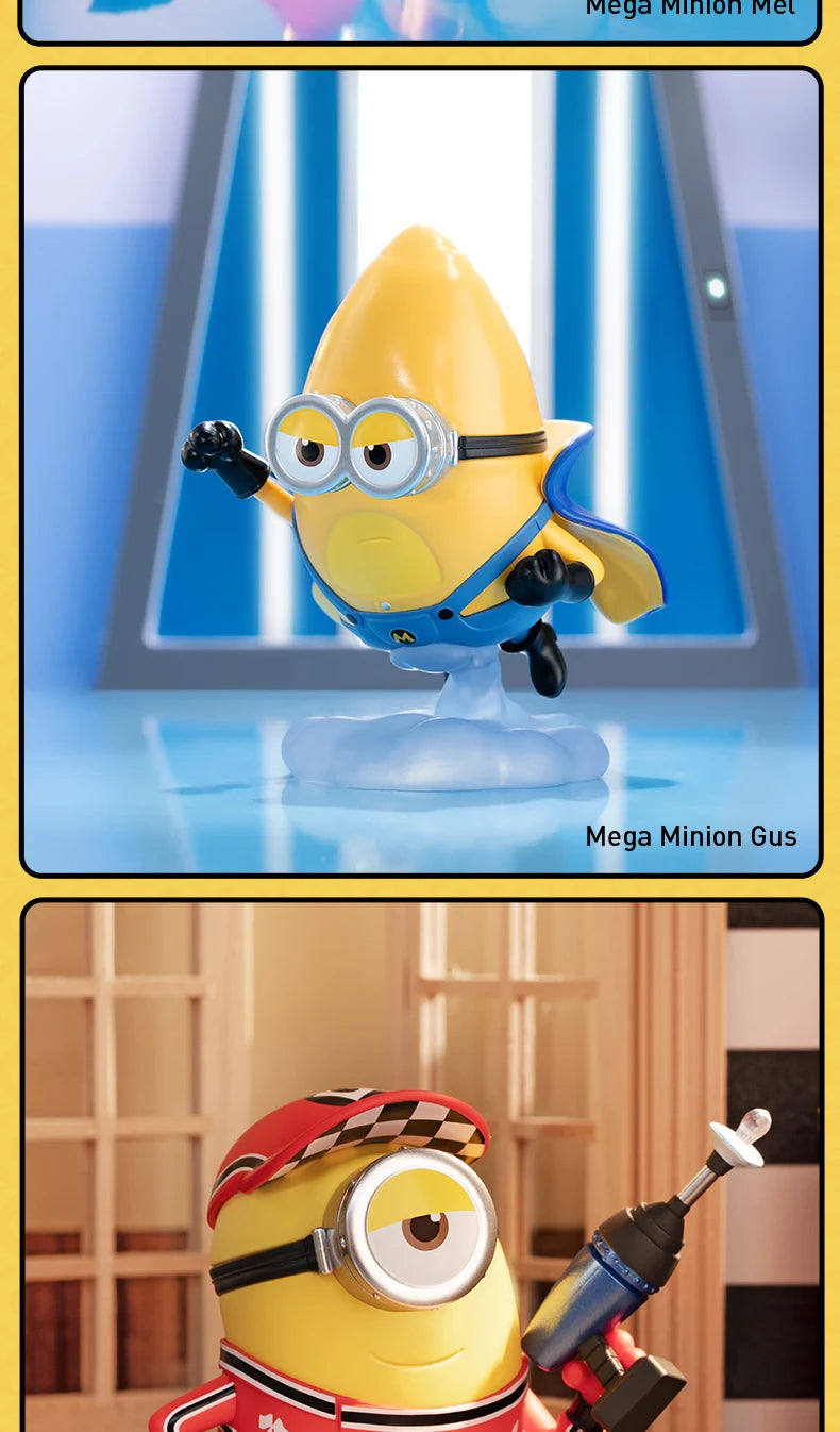 POP MART Universal Despicable Me 4 Series Mystery Box 1PC/12PCS POPMART Minions Blind Box Action Figure Cute Toy Birthday Gift