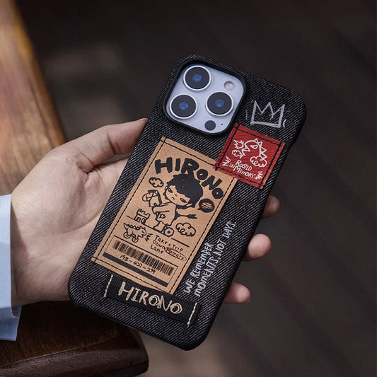 POP MART Hirono Echo Series-Phone Case for iPhone 15 Pro Max/16 Pro/16 Pro Max