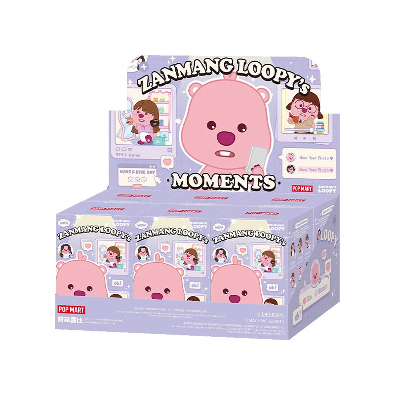 POP MART ZANMANG LOOPY’s Moments Series Figures Mystery Box 1PC/6PCS POPMART Blind Box Limited to 2pcs per order