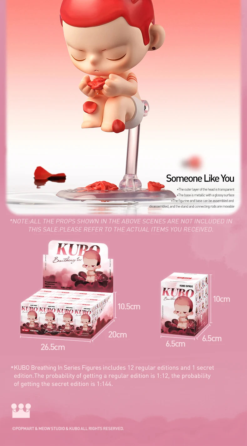 POP MART KUBO Breathing In Series Figures Mystery Box 1PC/12PCS POPMART Blind Box Action Figure Cute Toy